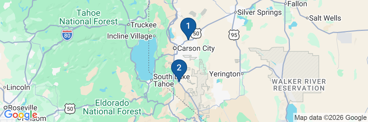 Map showing facility locations